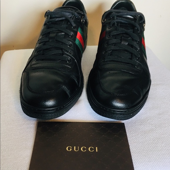 ❤️SOLD ❤️Authentic Gucci Men’s Black Sneakers - Picture 3 of 8
